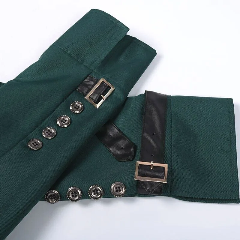 Ansicht 4 — Steampunk-Jacke – grün