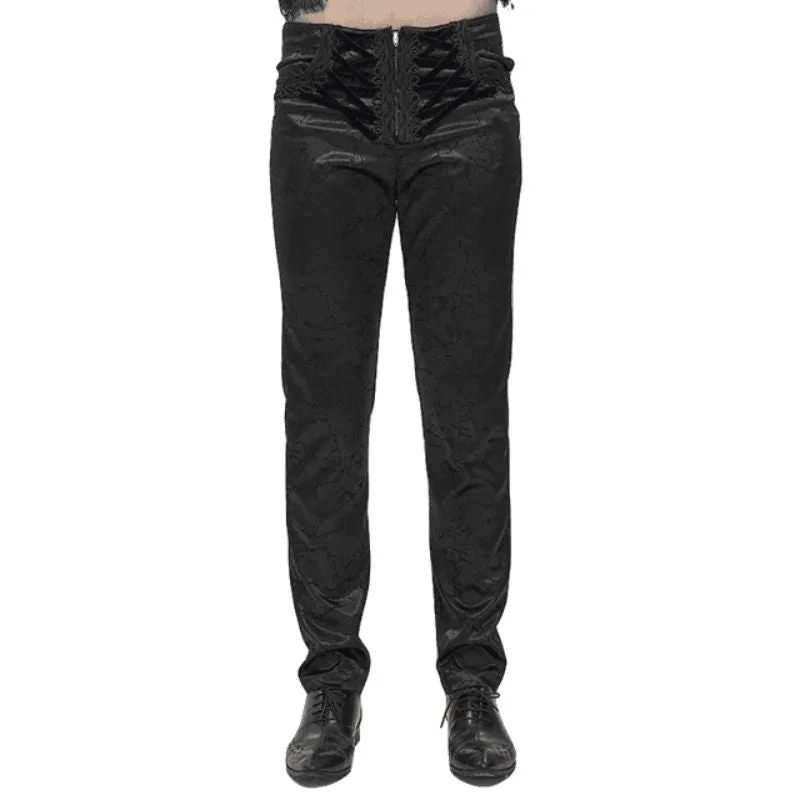 Ansicht 2 — Hose – schwarz Gothic viktorianisch