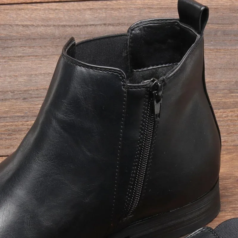 Ansicht 4 — Stiefeletten für Herren – mit Reißverschluss aus PU