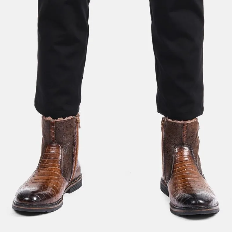 Ansicht 2 — Stiefeletten für Herren – braun Dunkel