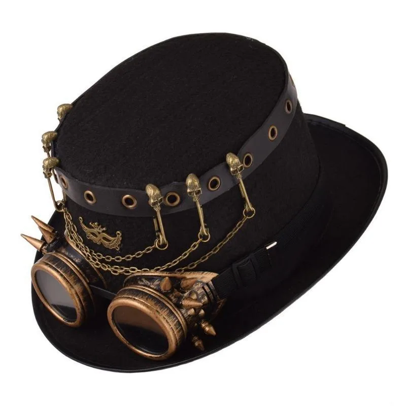 Ansicht 4 — Steampunk-Hut – Zylinder Cabaret