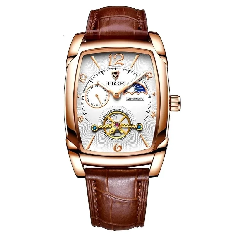 Uhr für Herren – rechteckig Eleganter Stil