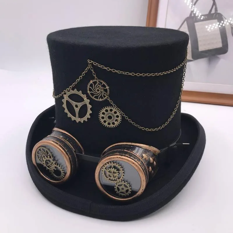 Ansicht 3 — Steampunk-Hut – Zylinder