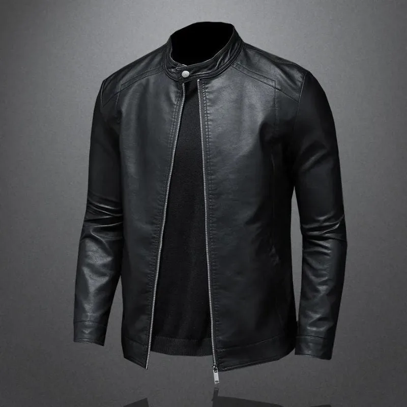 Ansicht 4 — Jacke für Herren – Biker PU-Kunstleder