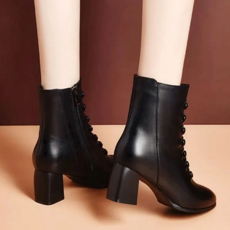 Ansicht 5 — Steampunk-Stiefeletten – mit Knöpfen PU schwarz