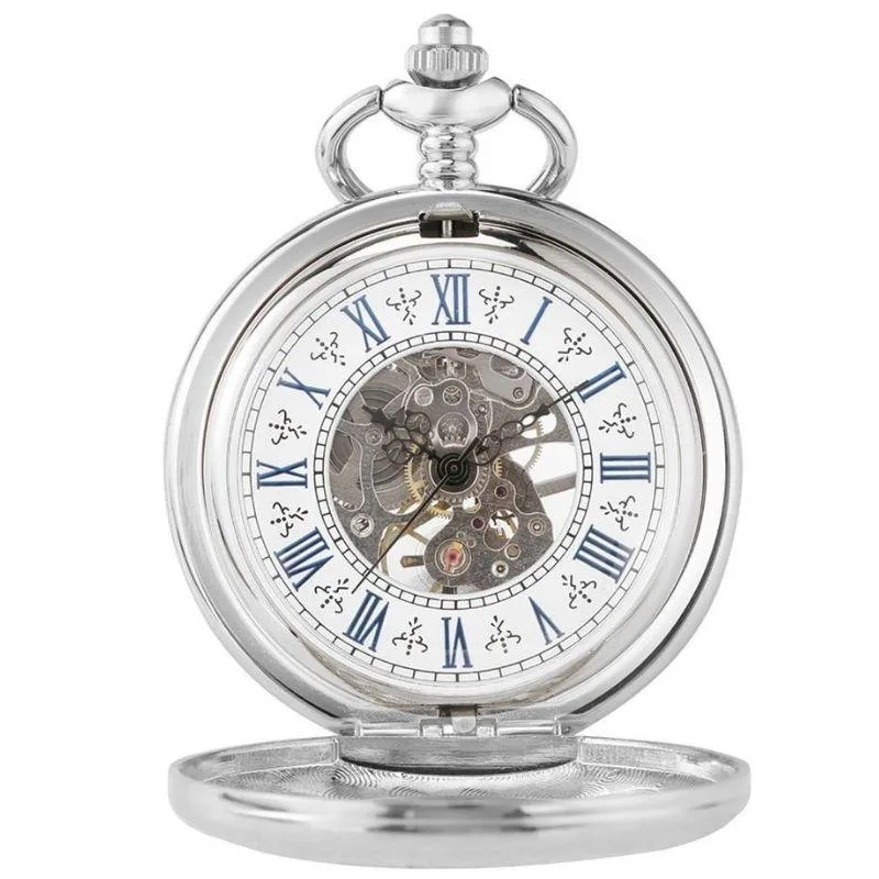 Ansicht 3 — Steampunk-Taschenuhr – antik-look silberfarben