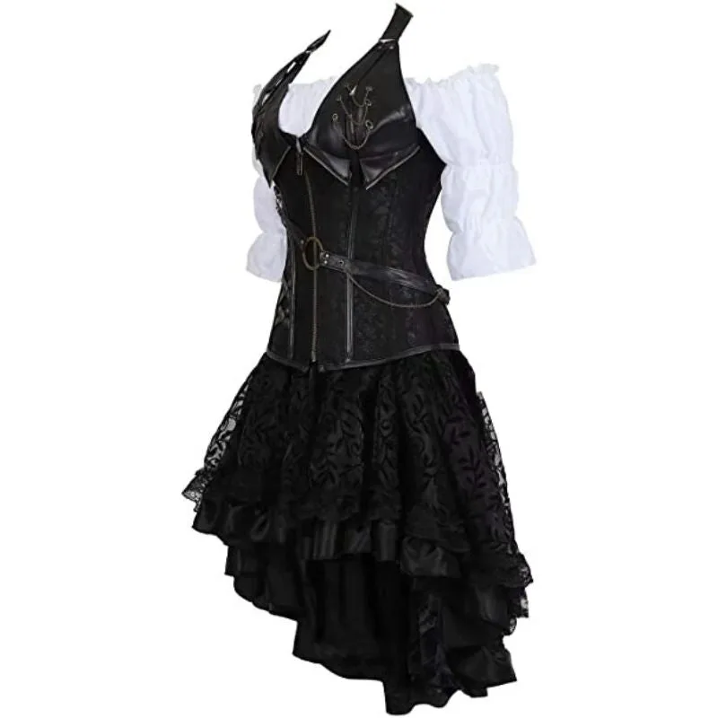 Ansicht 2 — Steampunk-Kleid – Korsett