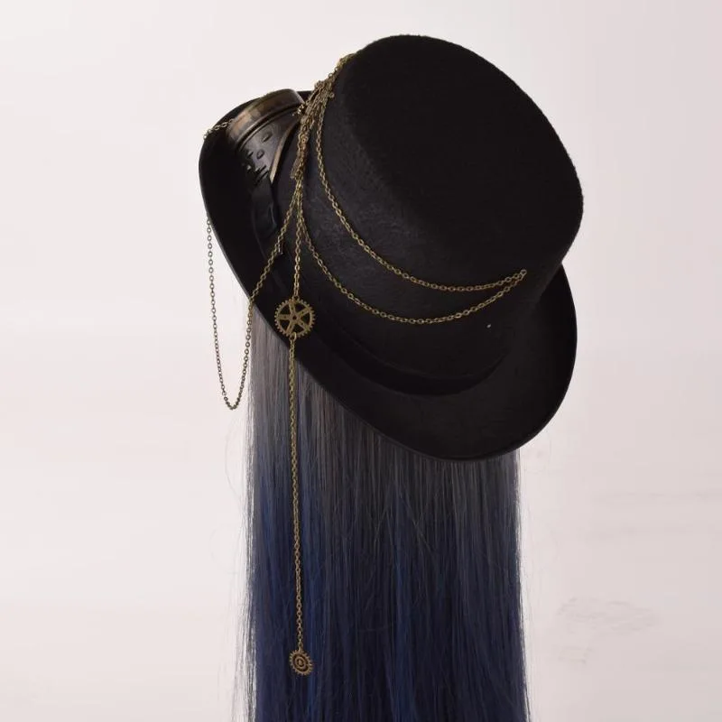 Ansicht 6 — Steampunk-Hut – mit Kette