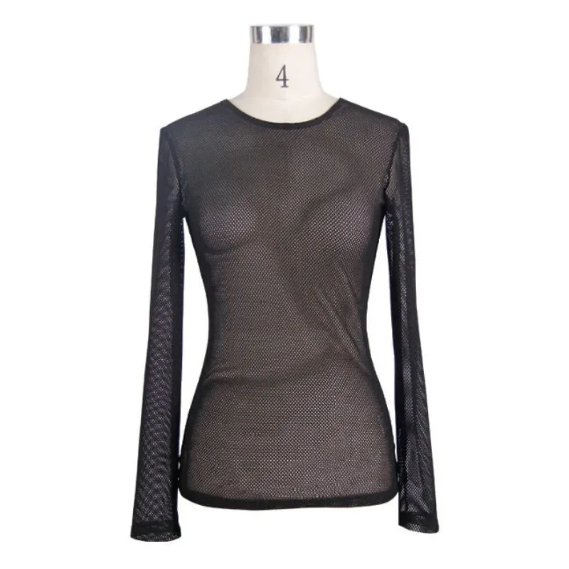 Ansicht 3 — T-Shirt für Damen – Transparent Strick