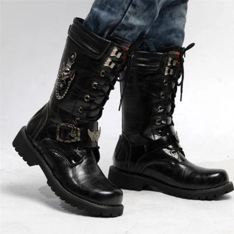 Ansicht 6 — Steampunk-Stiefel – Gothic Totenkopf