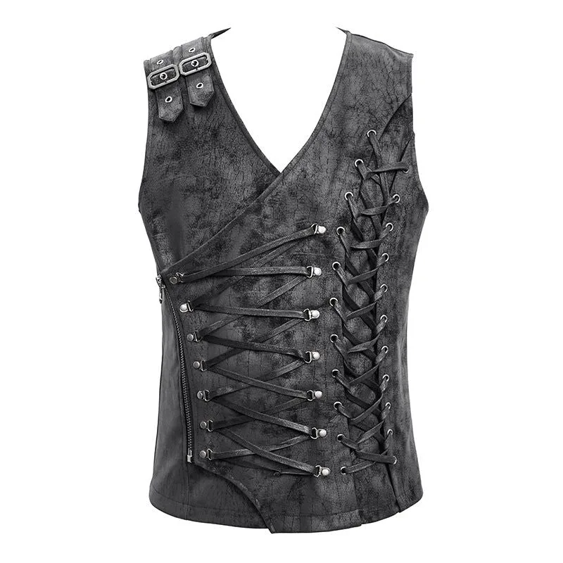 Steampunk-Korsett für Herren – asymmetrisch