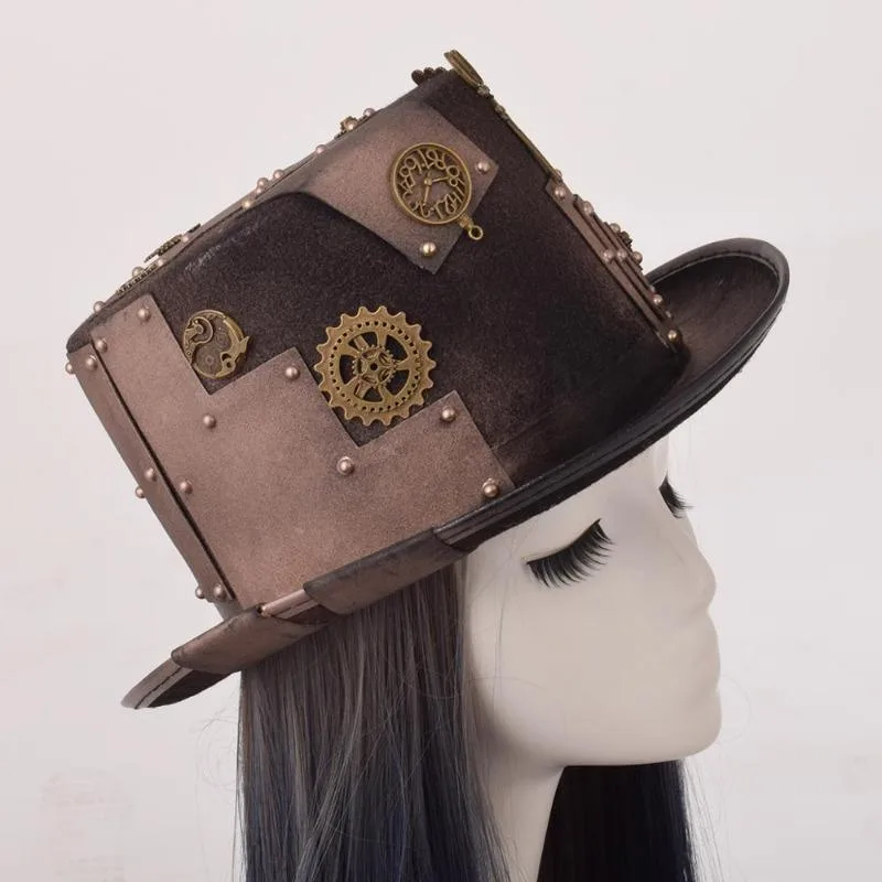 Ansicht 2 — Steampunk-Hut – braun