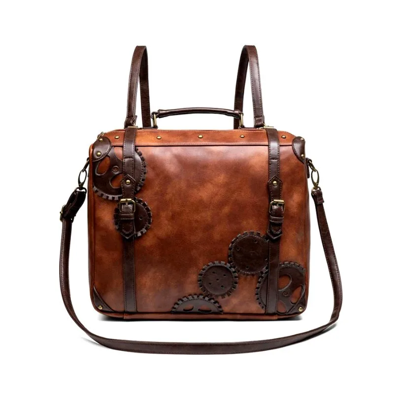 Steampunk-Tasche – aus PU-Kunstleder