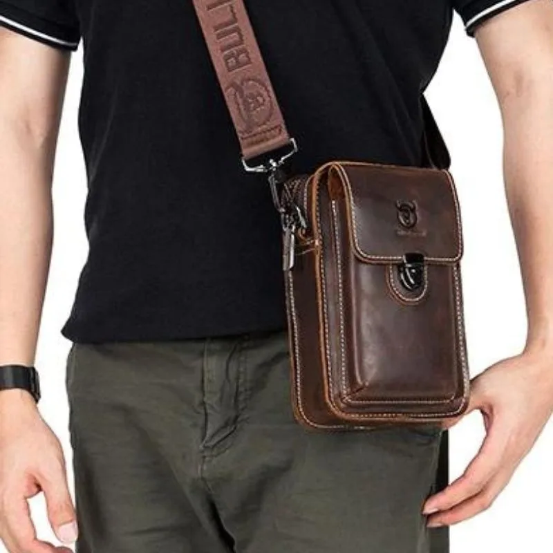 Ansicht 5 — Clutch für Herren – Leder Schulterriemen