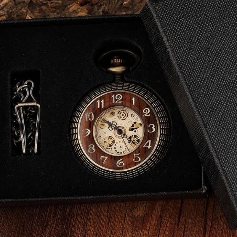 Ansicht 4 — Steampunk-Taschenuhr – ohne Batterie