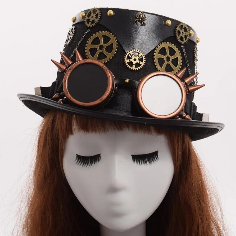 Ansicht 3 — Steampunk-Hut – Zylinder Cabaret