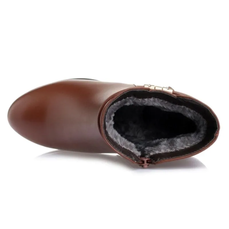 Ansicht 11 — Stiefeletten – aus PU braun Absatz