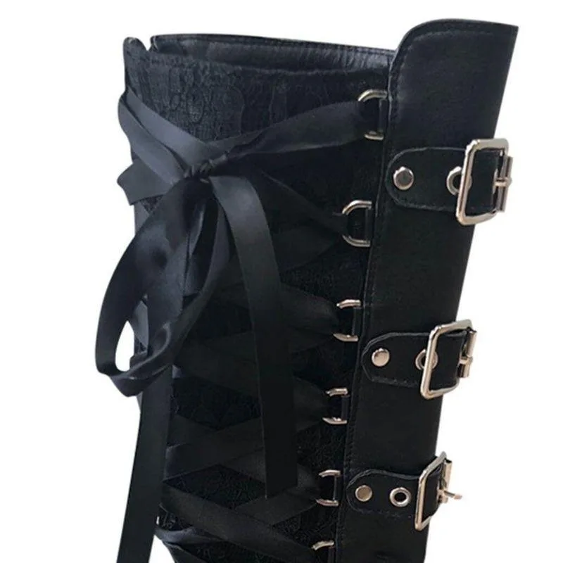 Ansicht 4 — Steampunk-Stiefel – Gothic
