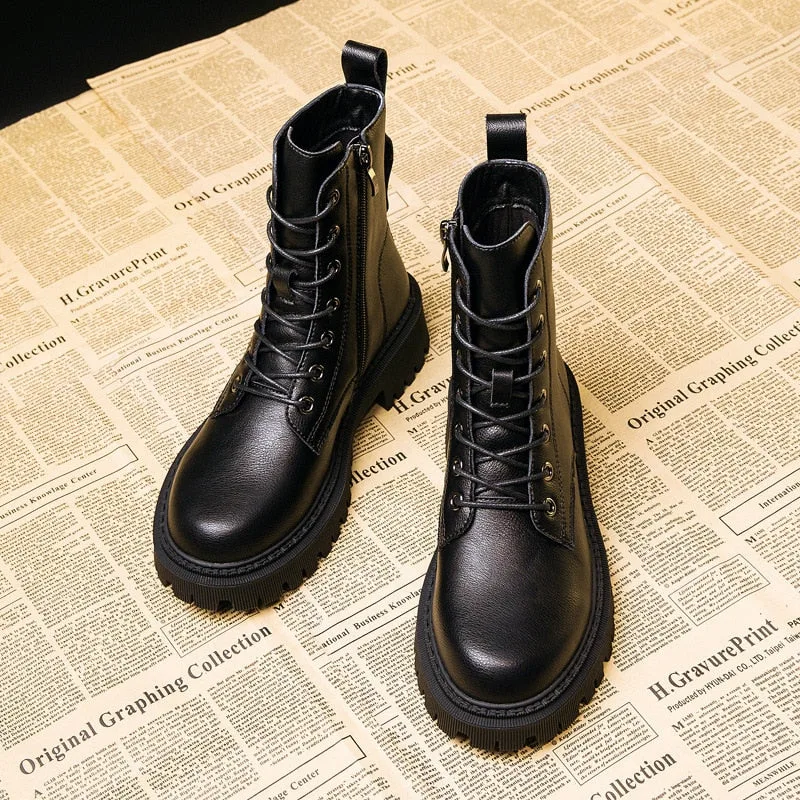 Ansicht 3 — Stiefeletten für Damen – Militärstil