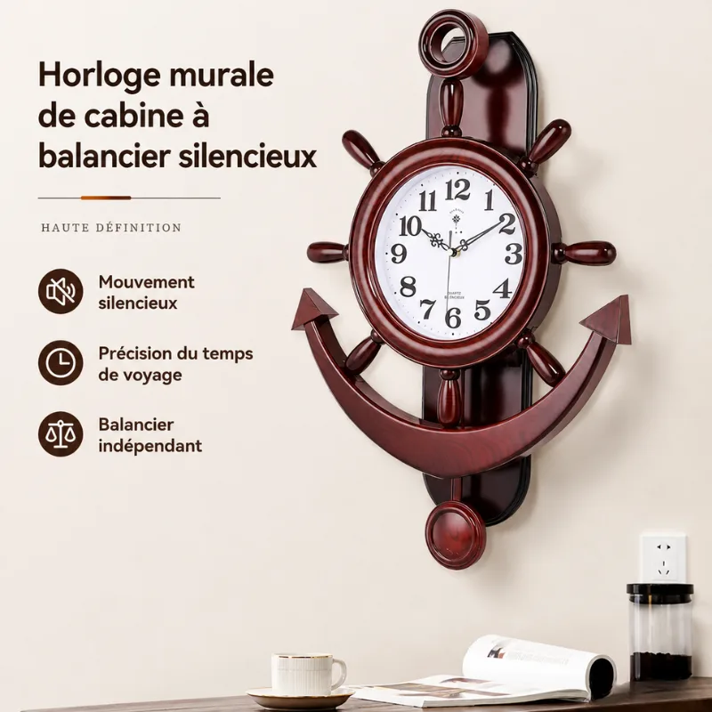Ansicht 8 — Steampunk-Uhr – Steuerrad
