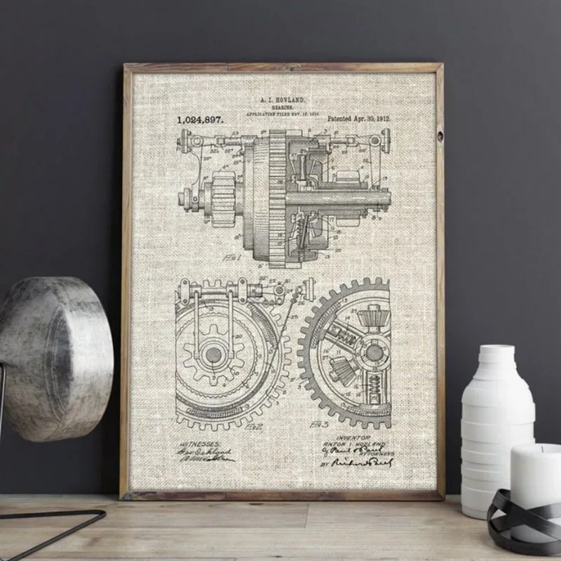 Wandbild – Design Zahnrad