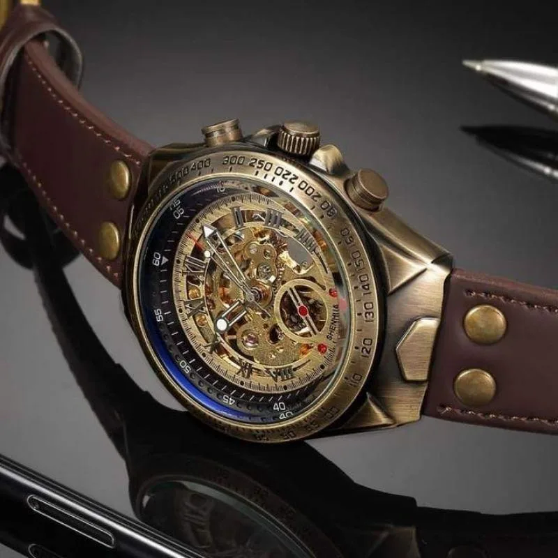 Ansicht 6 — Steampunk-Uhr – Skelett