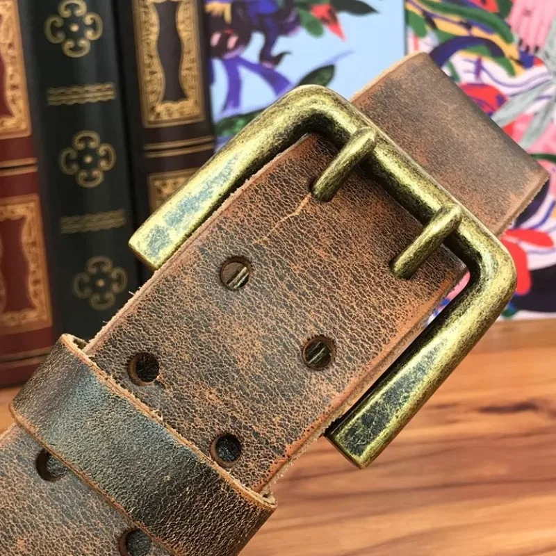 Ansicht 7 — Gürtel – braun aus Leder Antik-Finish