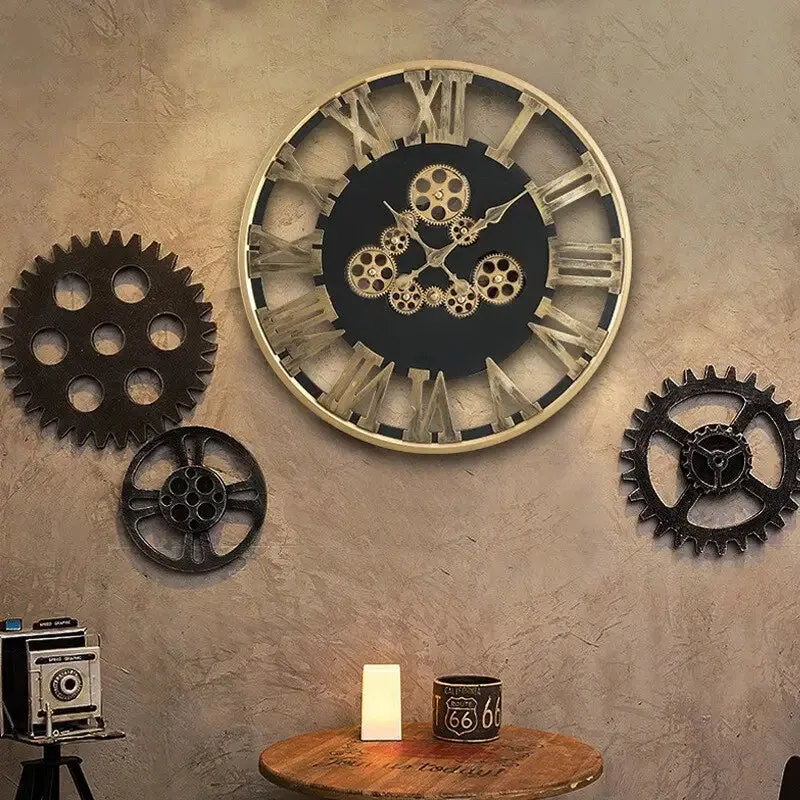Ansicht 2 — Steampunk-Uhr – Zahnrad Drehbar