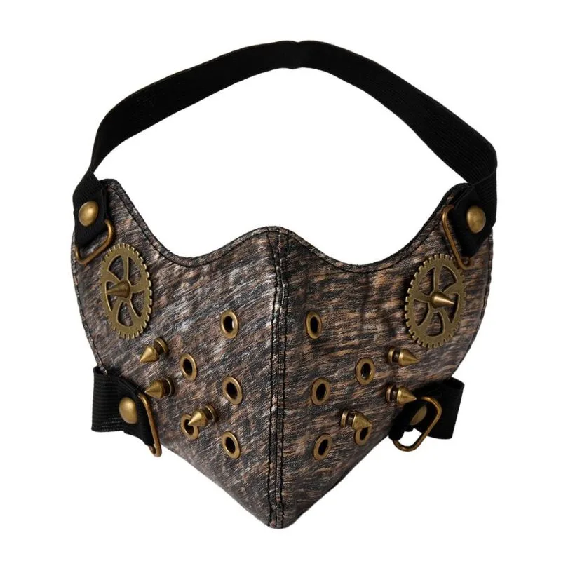 Ansicht 3 — Steampunk-Maske – PU-Kunstleder