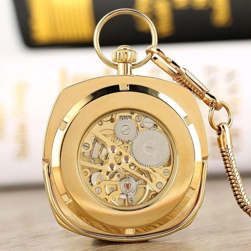 Ansicht 6 — Taschenuhr – quadratisch antik-look