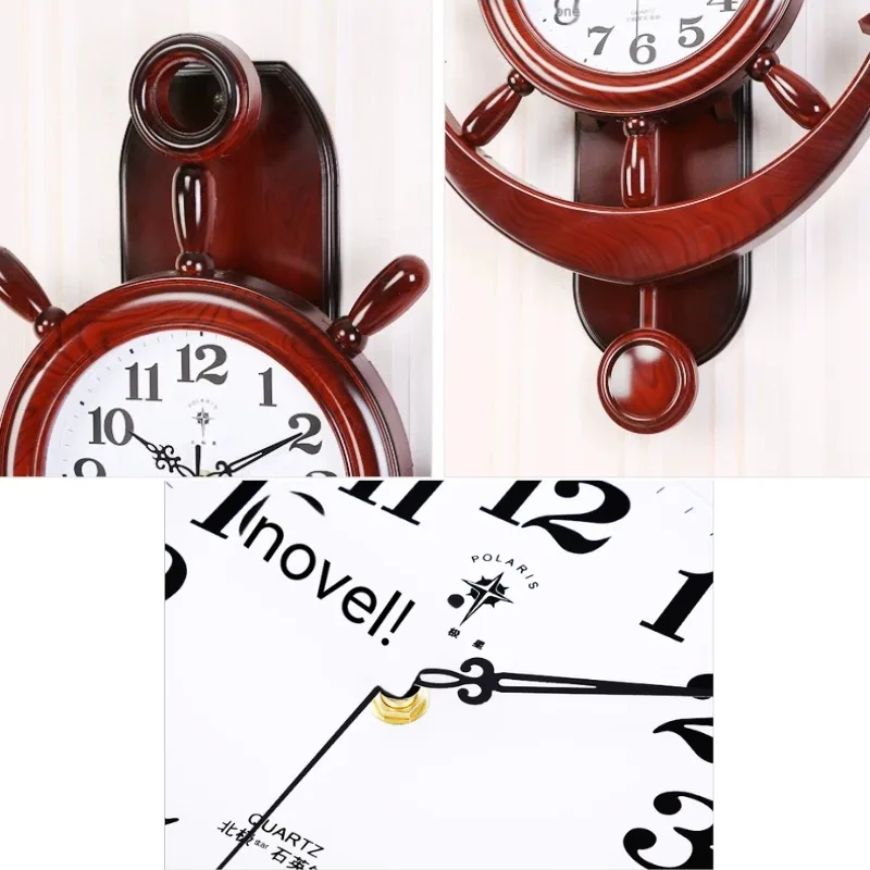 Ansicht 9 — Steampunk-Uhr – Steuerrad