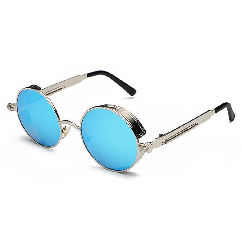 Steampunk-Brille – blau