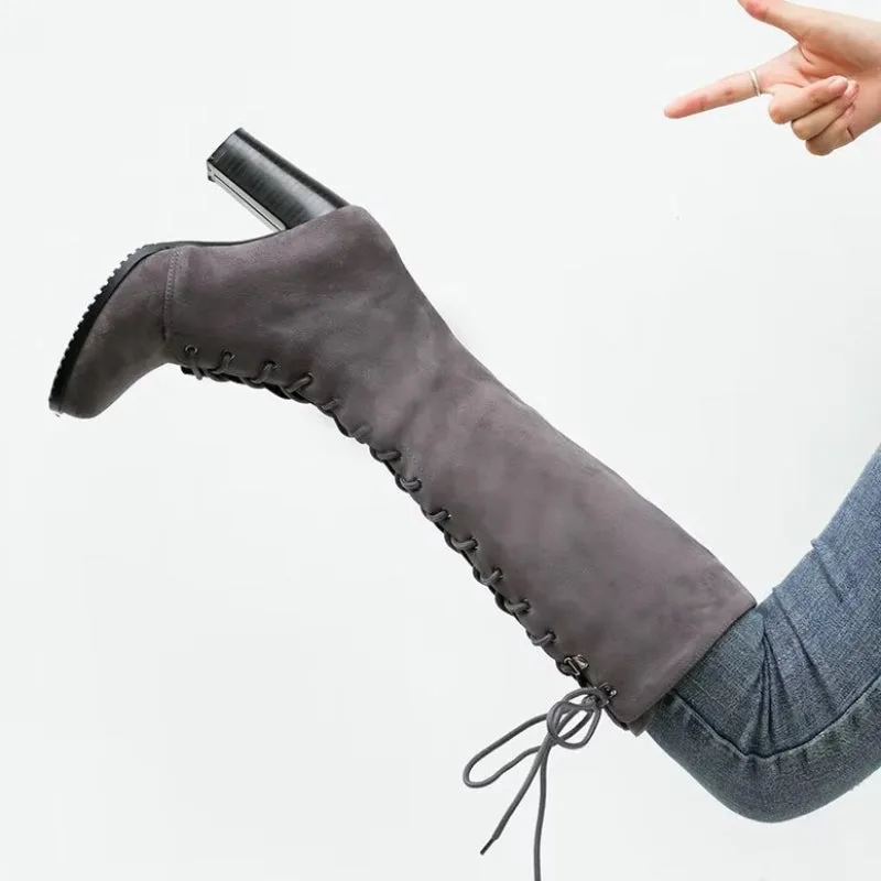 Ansicht 9 — Stiefel für Damen – hoch mit Schnürung