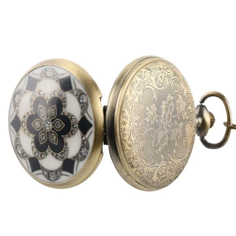 Ansicht 6 — Steampunk-Taschenuhr – Blumen