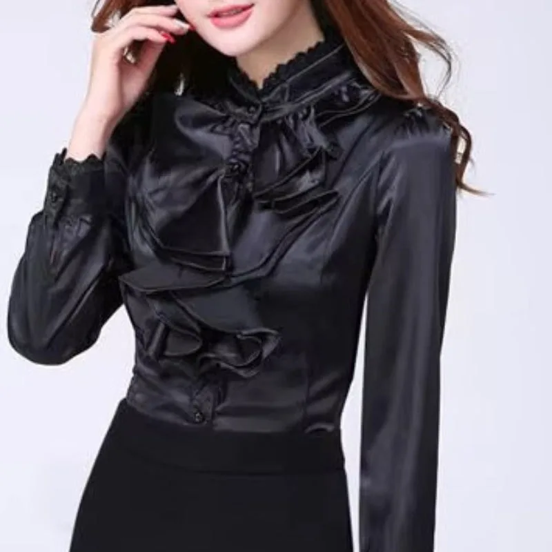 Ansicht 4 — Steampunk-Bluse – schwarz