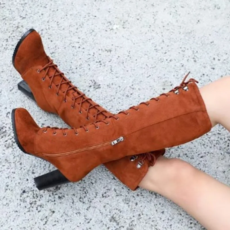 Ansicht 2 — Stiefel für Damen – hoch mit Schnürung