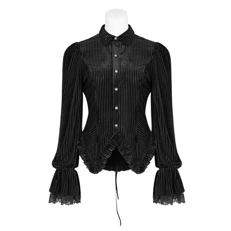 Ansicht 5 — Steampunk-Bluse für Damen – gestreift