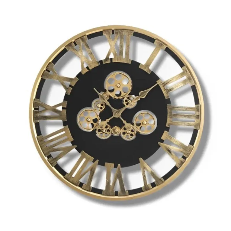 Steampunk-Uhr – Zahnrad Drehbar
