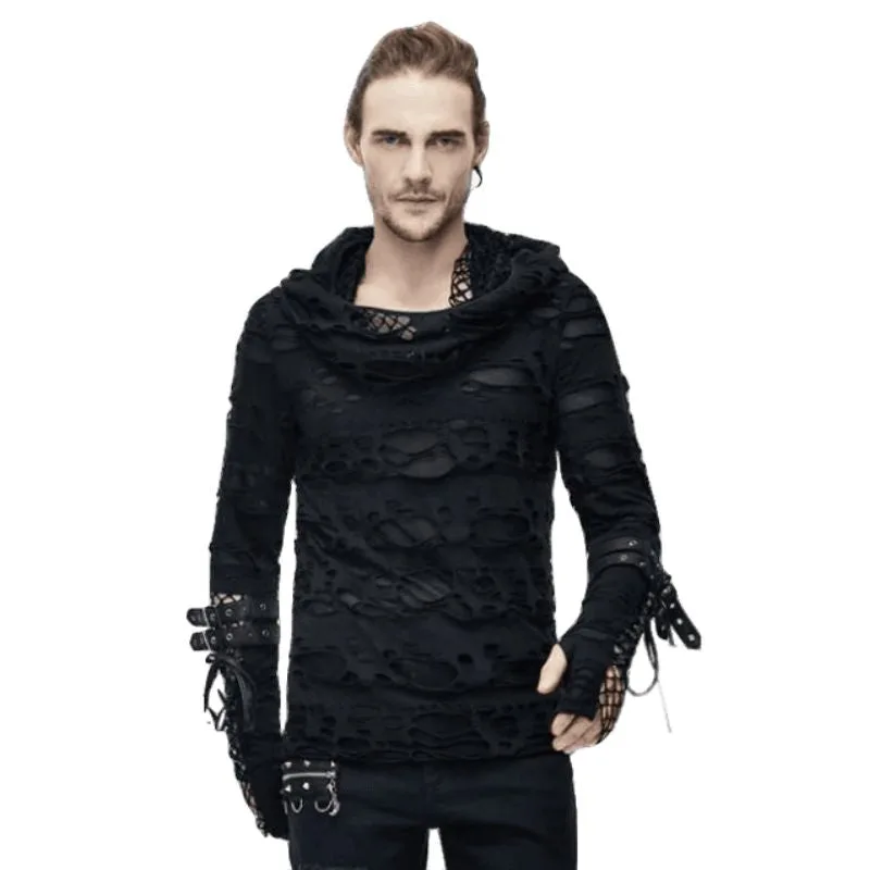 Ansicht 2 — Pullover für Herren – Gothic mit Kapuze