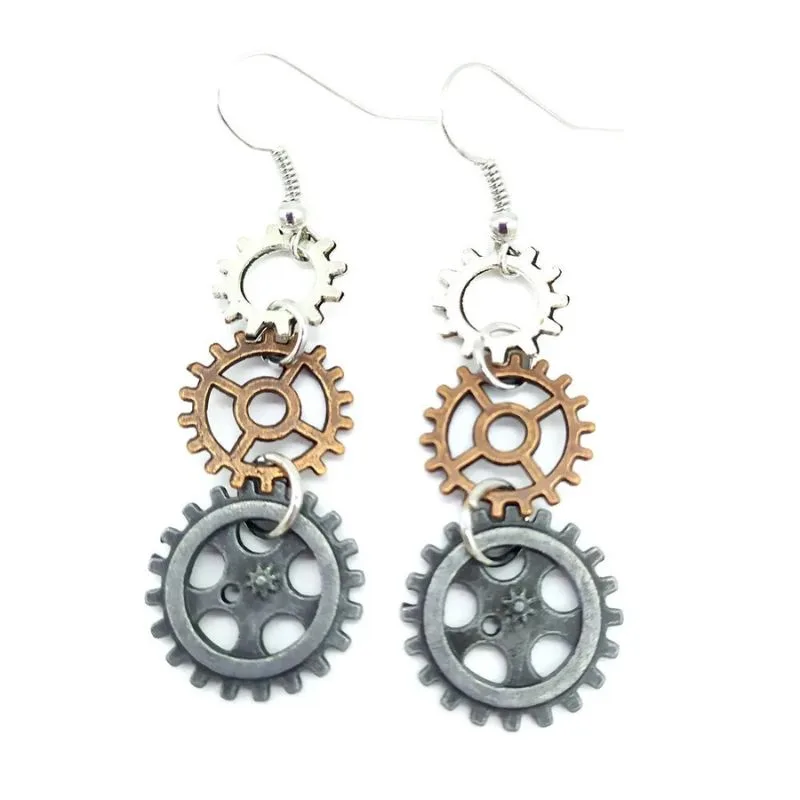 Ansicht 22 — Steampunk-Ohrringe – Hängend