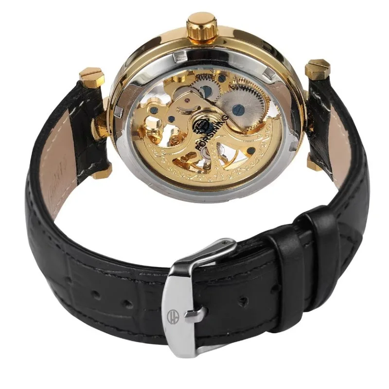Ansicht 5 — Skelettuhr für Damen – Armband Leder