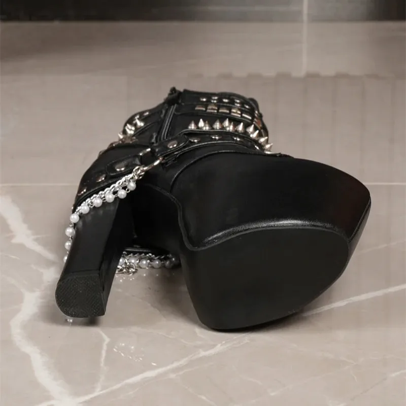 Ansicht 6 — Steampunk-Stiefeletten – Gothic