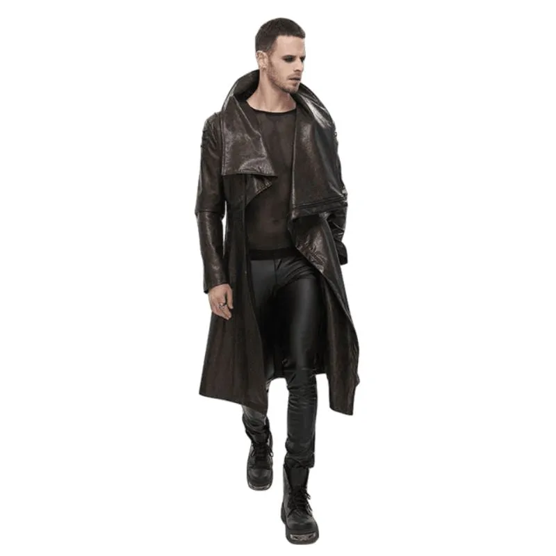 Ansicht 4 — Steampunk-Mantel – Langer braun