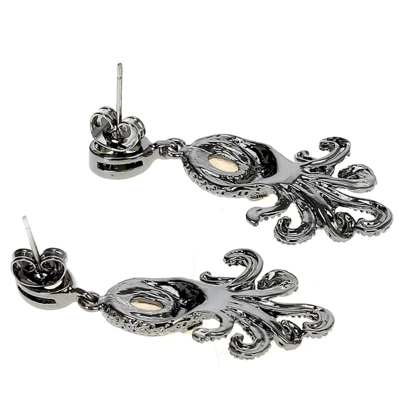 Ansicht 4 — Steampunk-Ohrringe – Oktopus