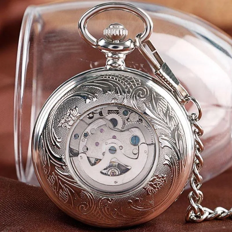 Ansicht 4 — Steampunk-Taschenuhr – Half-Hunter