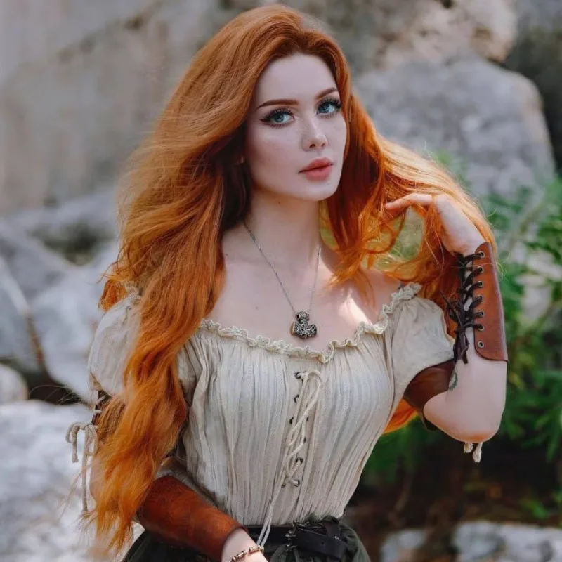 Ansicht 2 — Steampunk-Bluse – Schulterfrei