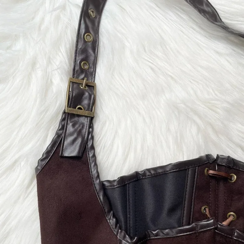 Ansicht 7 — Steampunk-Korsett – aus Kunstleder