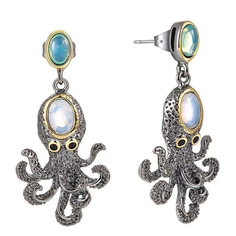 Steampunk-Ohrringe – Oktopus