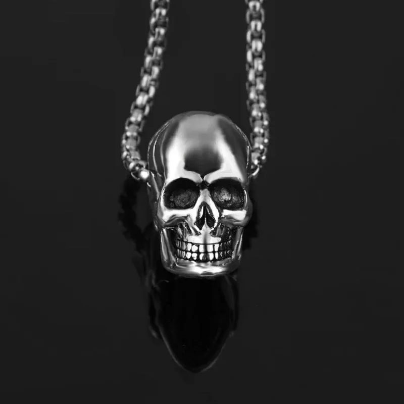 Ansicht 3 — Steampunk-Halskette – Totenkopf
