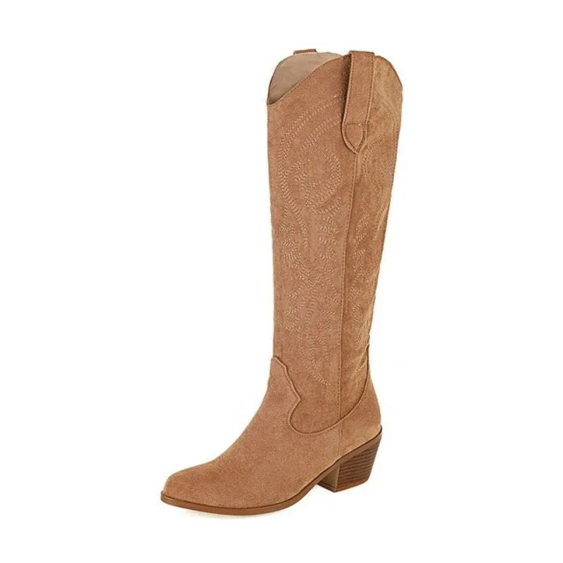 Stiefel für Damen – Wildleder Western
